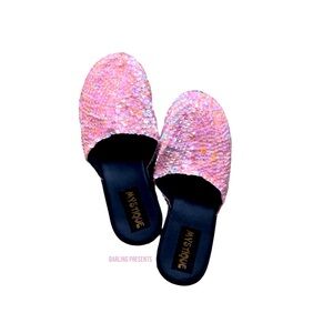 Mystique Sequin Mules Women Color Pink Size 7